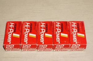 150 Rounds of Federal Hi-Power .22 LR Ammo