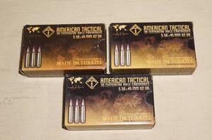 90 Rounds ATI 5.56 x 45mm 62 Gr Ammo