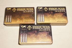 90 Rounds ATI 5.56 x 45mm 62 Gr Ammo