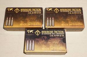 90 Rounds ATI 5.56 x 45mm 62 Gr Ammo