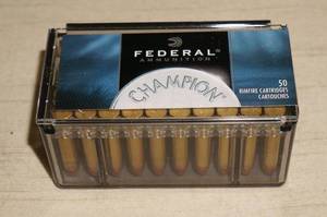 50 Federal Champion .22 Magnum 40 Gr FMJ Ammo