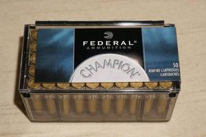 50 Federal Champion .22 Magnum 40 Gr FMJ Ammo