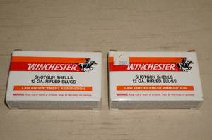 (10) Winchester 12 Ga Rifled Slug Shotgun Shells