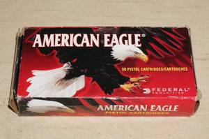 Partial Box - Federal American Eagle .380 Auto 95 Gr FMJ Ammo