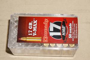 Partial Box - Hornady .17 HMR 17 Gr V-Max Ammo