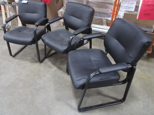 lot 125 image: BASYX RECEPTION CHAIRS