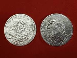 lot 15 image: 2- Prospector Silver Rounds