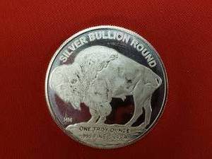 lot 18 image: 1- 2019 Buffalo Silver Bullion Round