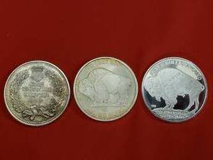 lot 30 image: 3- 2019 Silver Rounds
