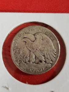 lot 67 image: 1933 Walking Liberty Silver half dollar