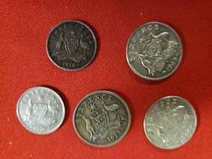 lot 78 image: 5 Australian coins