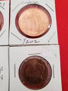 lot 79 image: 4 copper coins