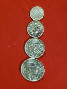 lot 77 image: 4 Silver Australia coins