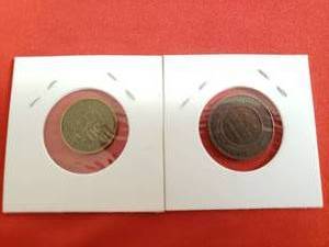 lot 136 image: 1912 Russian 1921 Tunisie Coins