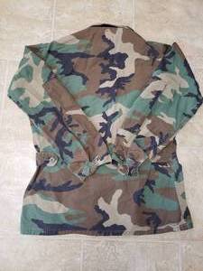 Mens Army Camouflaged Coat