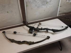 lot 17 image: 2-Vintage Compound Bows