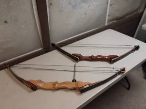 lot 23 image: 2-Vintage Compound Bows