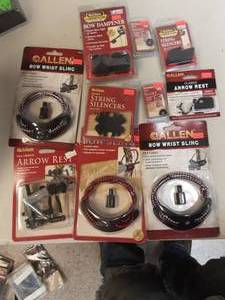 lot 79 image: New Allen Wrist Slings, Arrow Rests, & Dampeners