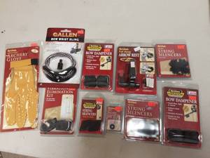 lot 80 image: New Allen Wrist Sling, Silencers & Arrow Rests