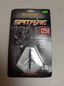lot 111 image: New NAP Spit Fire Broadheads 3-Pack