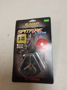 lot 113 image: New NAP Spit Fire Max Broadheads 3-Pack