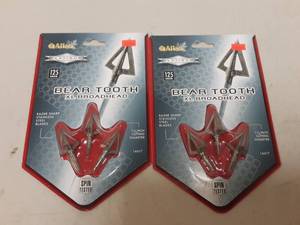 lot 117 image: New Allen Bear Tooth Broadheads 2-3 Pack