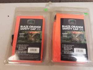 lot 144 image: 2-Blaze Orange Safety Caps