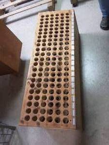 lot 189 image: Wooden Arrow Organizer Display