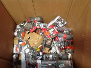 Assorted Lot of  door knobs and hardware customer returns see pictures