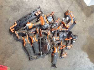Lot of assorted Ridgid Tools various kinds and conditions  see pictures