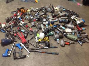 Lot of assorted tools used some may need repair various conditions see pictures