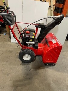 Troy-Bilt 26 in. 243 cc 2-Stage Gas Snow Blower with Electric Start Self Propelled and 1-Hand Operation In good working conditions
