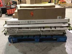 lot 2 image: Pallet with assorted CarpetFlooring items see pictures