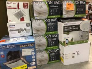 lot 21 image: Lot of assorted Ventillation Fans open box customer returns various conditions see pictures