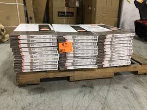 lot 33 image: Pallet with 30 cases of Seashore Wood 12 x 24 Peel and Stick Tile flooring not used see pictures