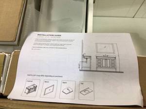 Virtu Tiffany 48 in. W Bath Vanity Cabinet Only in White see pictures