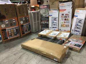Pallet with assorted Shelving Storage Units varius models and conditions  see pictures