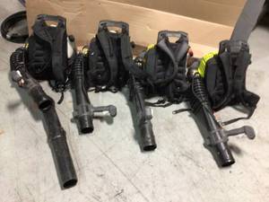 Lot of Ryobi Backpack Blowers used various conditions see pictures