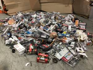 Pallet of assorted Door Knobs Hardware open Pkgs various models and conditions see pictures
