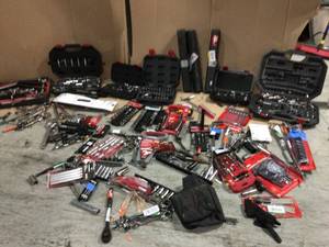 Pallet with assorted Husky Tools various conditions see pictures