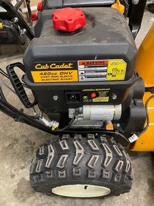 Cub Cadet 3X 30 in. MAX 420 cc Three-Stage Electric Start Gas Snow Blower with Steel Chute, Power Steering and Heated Grips In working conditions