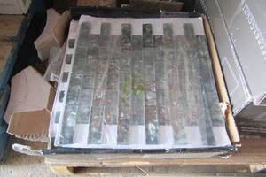 lot 16 image: Black Magic 11.625 in. x 10.25 in. Interlocking Glossy Glass Mosaic Tile (6.6 SqFt)