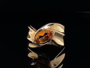 lot 72 image: Lovely Citrine Estate Ring in 14k Yellow Gold $1,350 Retail