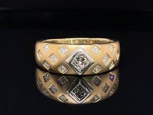 lot 14A image: 1.25 Carat Diamond Ring  Band in 14k Yellow Gold $5,550 Retail