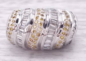 lot 11 image: Large, Eye-Catching 1.95 Carat Diamond Custom Estate Ring in Heavy 14k White Gold $7,800 Retail