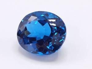 lot 15A image: 15.29 Carat Deep, Rich Intense Blue Topaz Gemstone $800