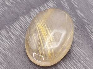 lot 55D image: 22.70 Carat Rutilated Quartz Gemstone