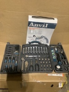 lot 7 image: 38 in. Drive SAE and Metric Home Tool Kit Set (137-Piece) by Anvil