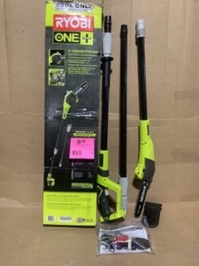 lot 12 image: ONE 8 in. 18-Volt Lithium-Ion Battery Pole Saw (Tool Only) by RYOBI