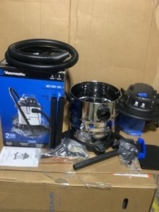 lot 35 image: 5 Gal. Stainless Steel Tank WetDry Vacuum by Vacmaster